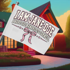 I Am Jane Doe Coquette Bow Graphic Flag