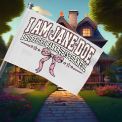 I Am Jane Doe Coquette Bow Graphic Flag