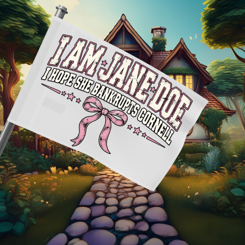 I Am Jane Doe Coquette Bow Graphic Flag