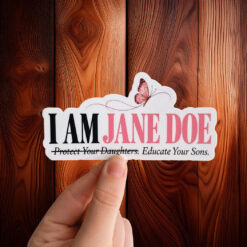 I Am Jane Doe Educate Your Sons Sticker