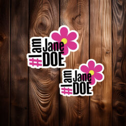 I Am Jane Doe Feminist Activist Sticker