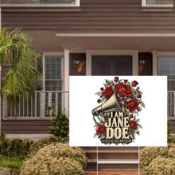 I Am Jane Doe Feminist Saying Equality Yard Sign