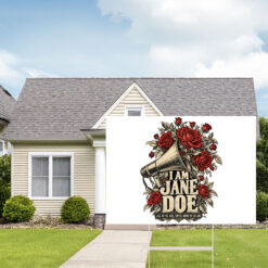 I Am Jane Doe Feminist Saying Equality Yard Sign