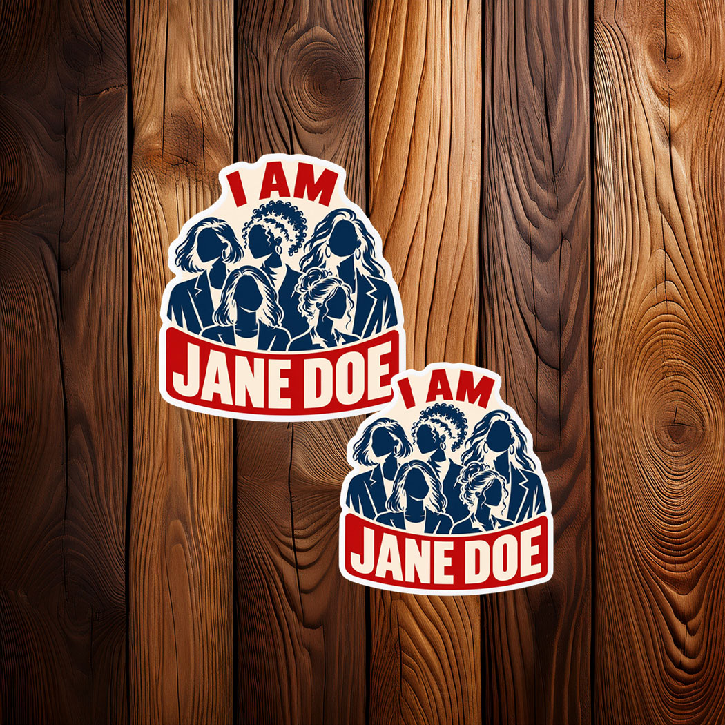 I Am Jane Doe Feminist Solidarity Stickers