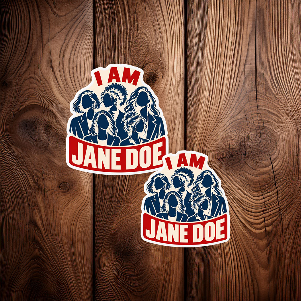 I Am Jane Doe Feminist Solidarity Stickers