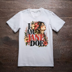 I Am Jane Doe Floral Portrait Shirt