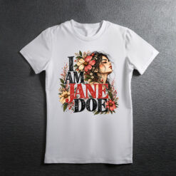 I Am Jane Doe Floral Portrait Shirt