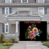 I Am Jane Doe Floral Silhouette Yard Sign