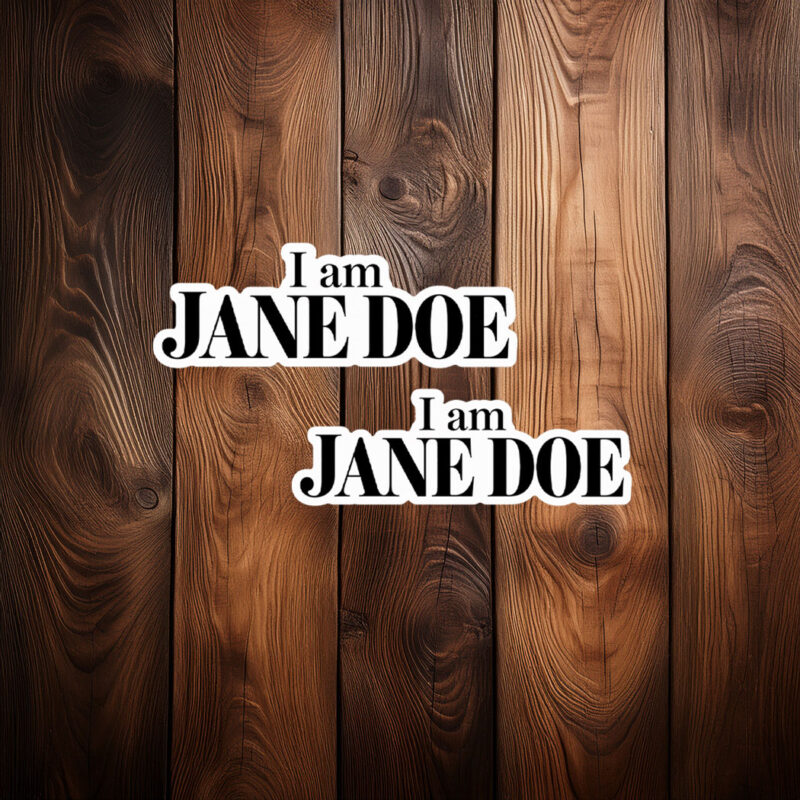 I Am Jane Doe Fuck the Cornell 7 Sticker