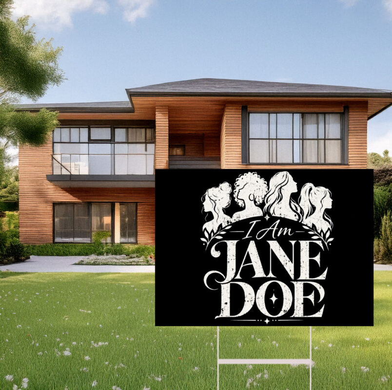 I Am Jane Doe Graphic Yard Sign