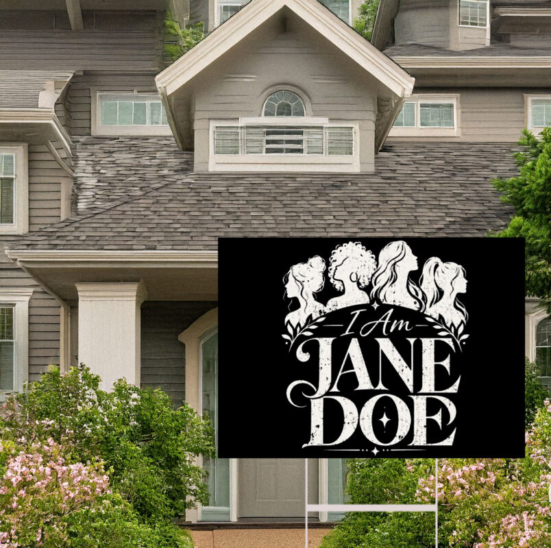 I Am Jane Doe Graphic Yard Sign