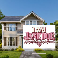 I Am Jane Doe I Hope She Bankrupts Cornell Yard Sign