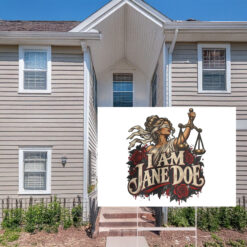 I Am Jane Doe Lady Justice Yard Sign