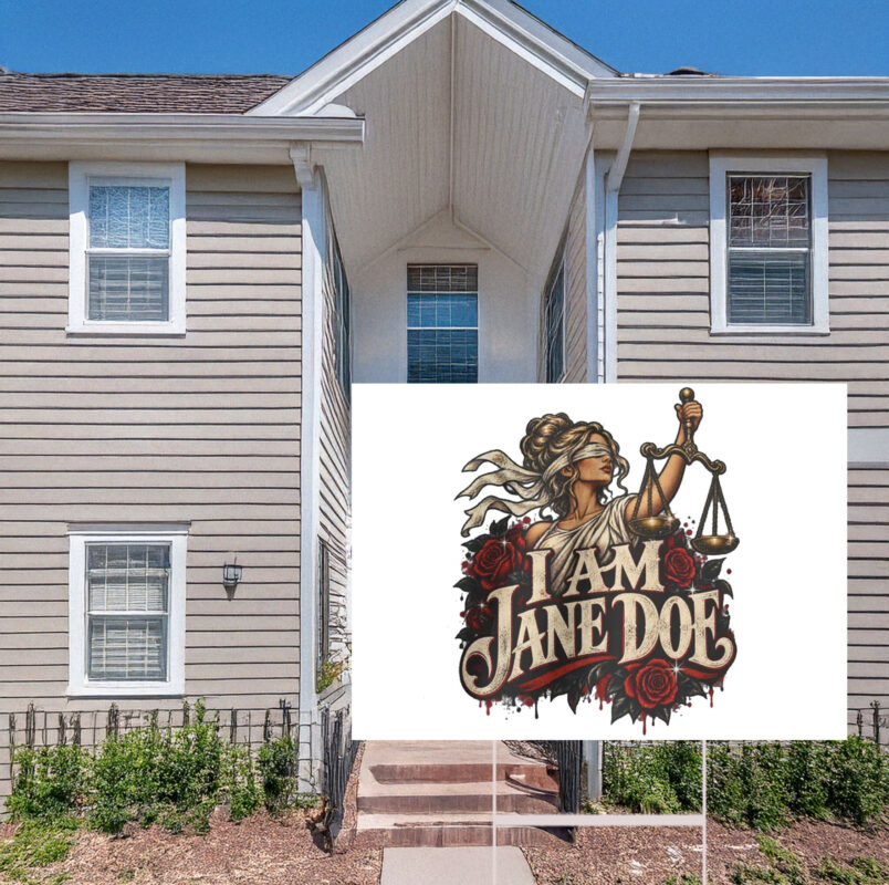 I Am Jane Doe Lady Justice Yard Sign