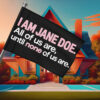 I Am Jane Doe Political Statement Flag