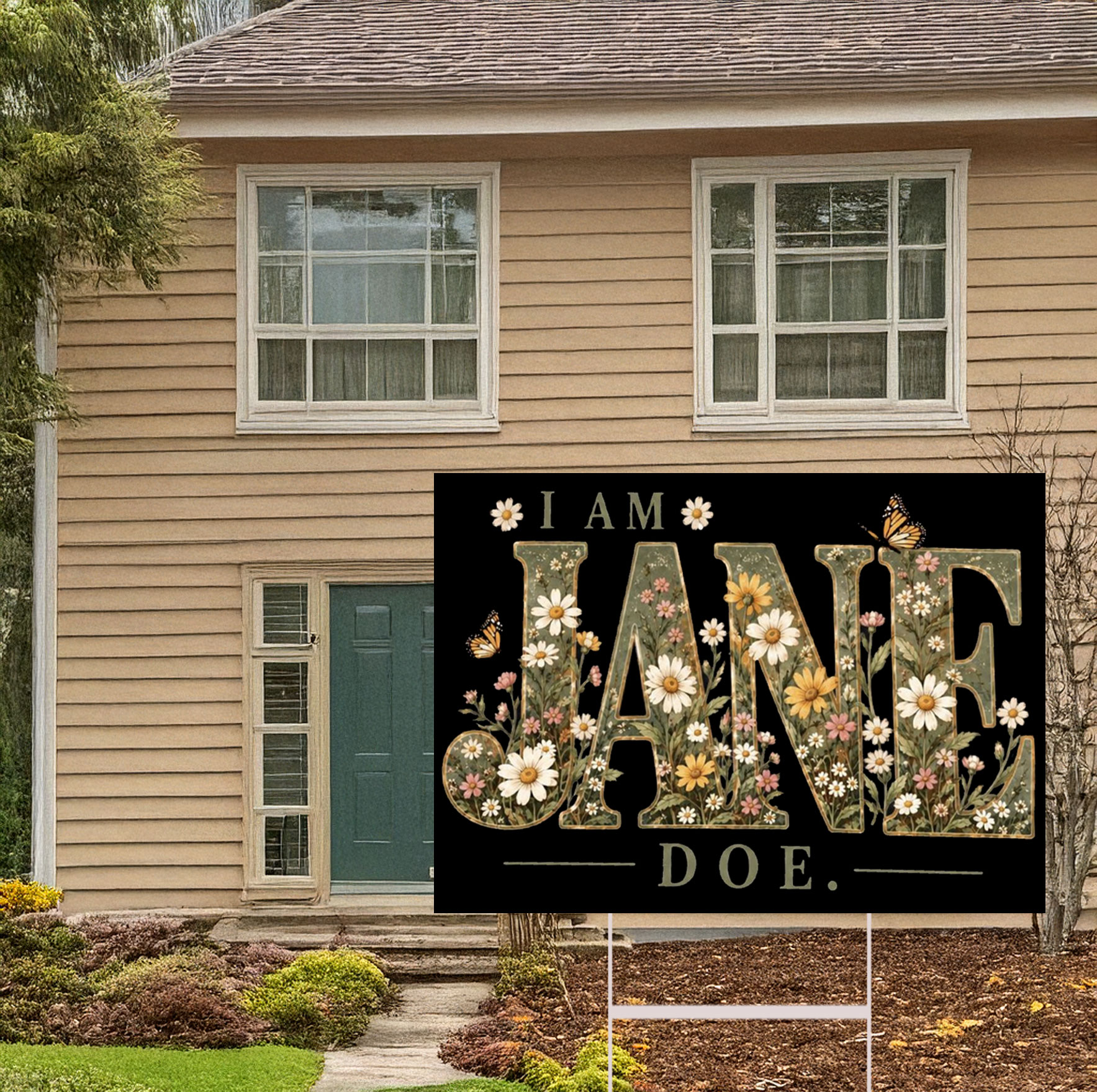 I Am Jane Doe Protect Survivors Yard Sign