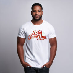 I Am Jane Doe Red Script Women Shirt