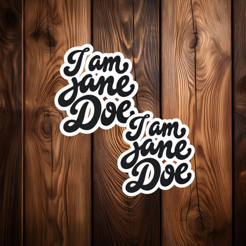 I Am Jane Doe SA Survivor Support Sticker