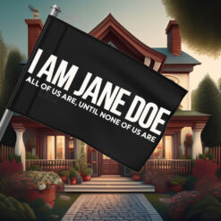 I Am Jane Doe Solidarity With Feminist Flag