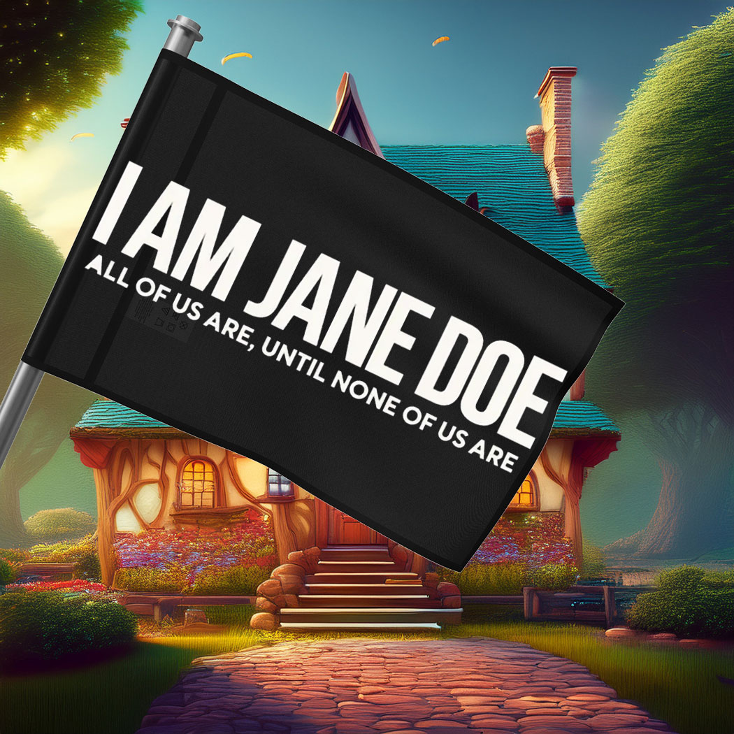 I Am Jane Doe Solidarity With Feminist Flag