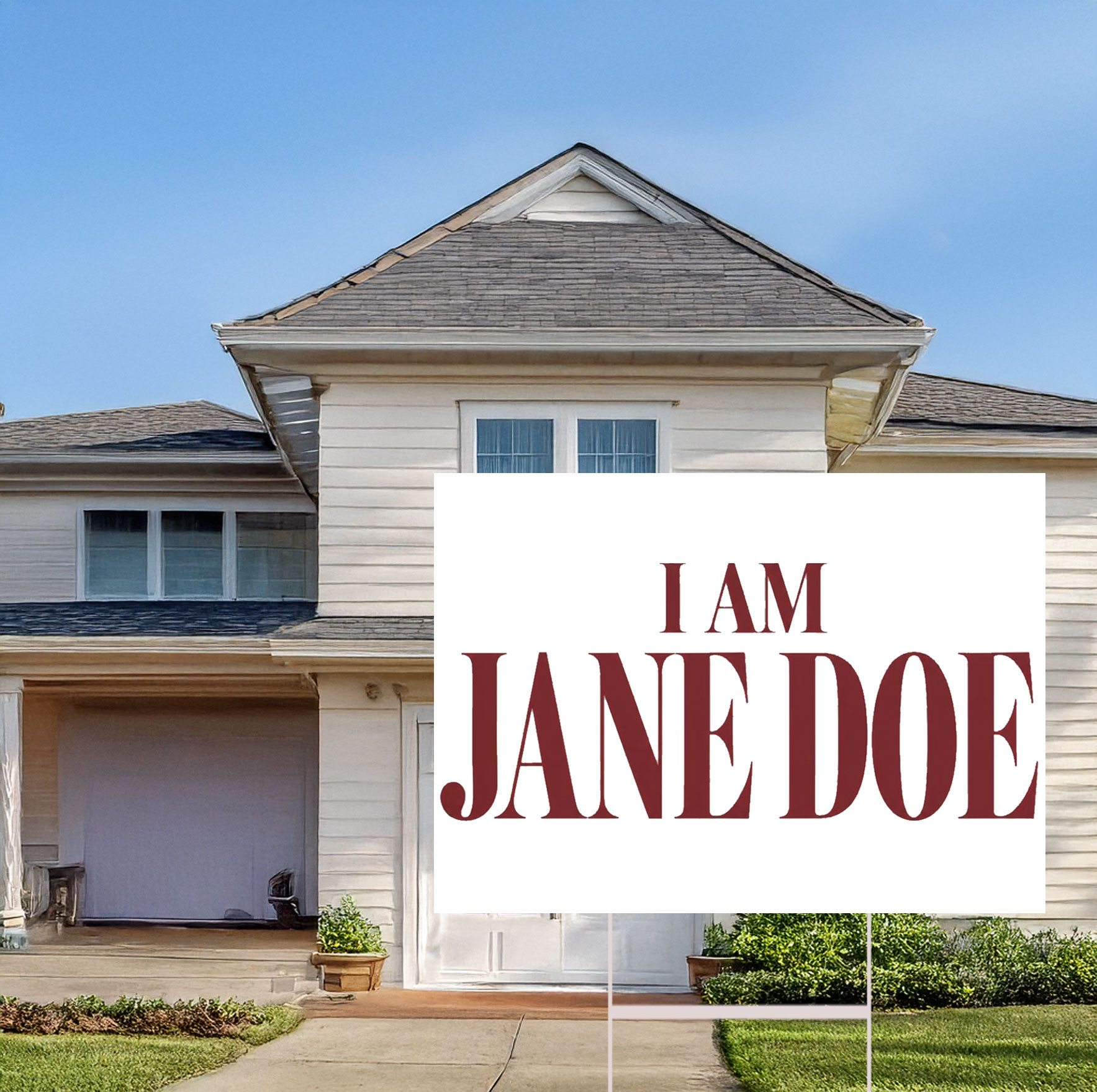 I Am Jane Doe Survivor Solidarity Yard Sign