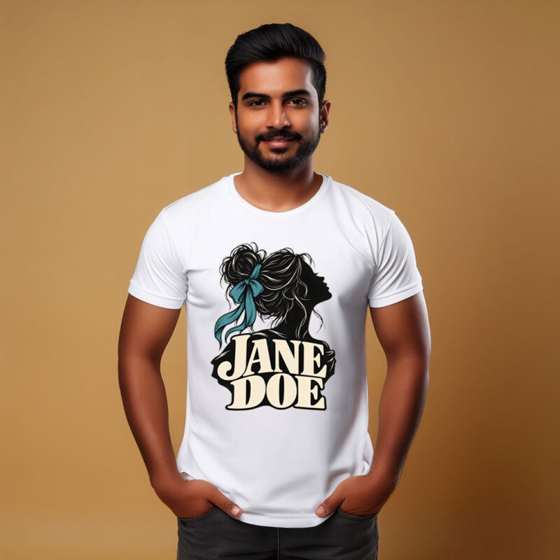 I Am Jane Doe Teal Ribbon Woman Shirt