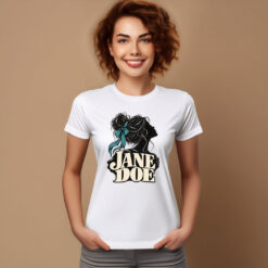 I Am Jane Doe Teal Ribbon Woman Shirt