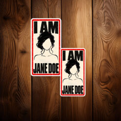I Am Jane Doe Vintage Feminist Sticker