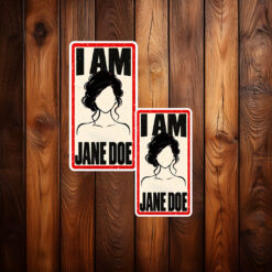 I Am Jane Doe Vintage Feminist Sticker