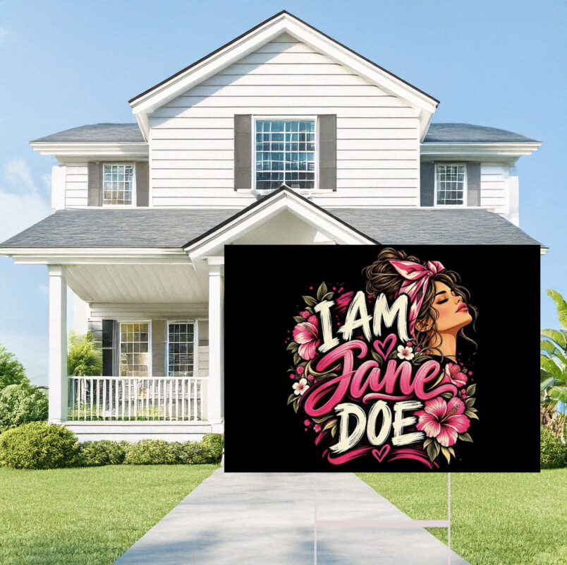 I Am Jane Doe Womens Movement Yard Sign