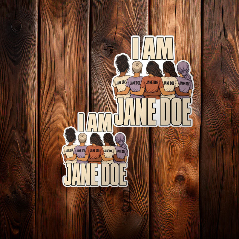 I Am Jane Doe Womens Rights Stickers