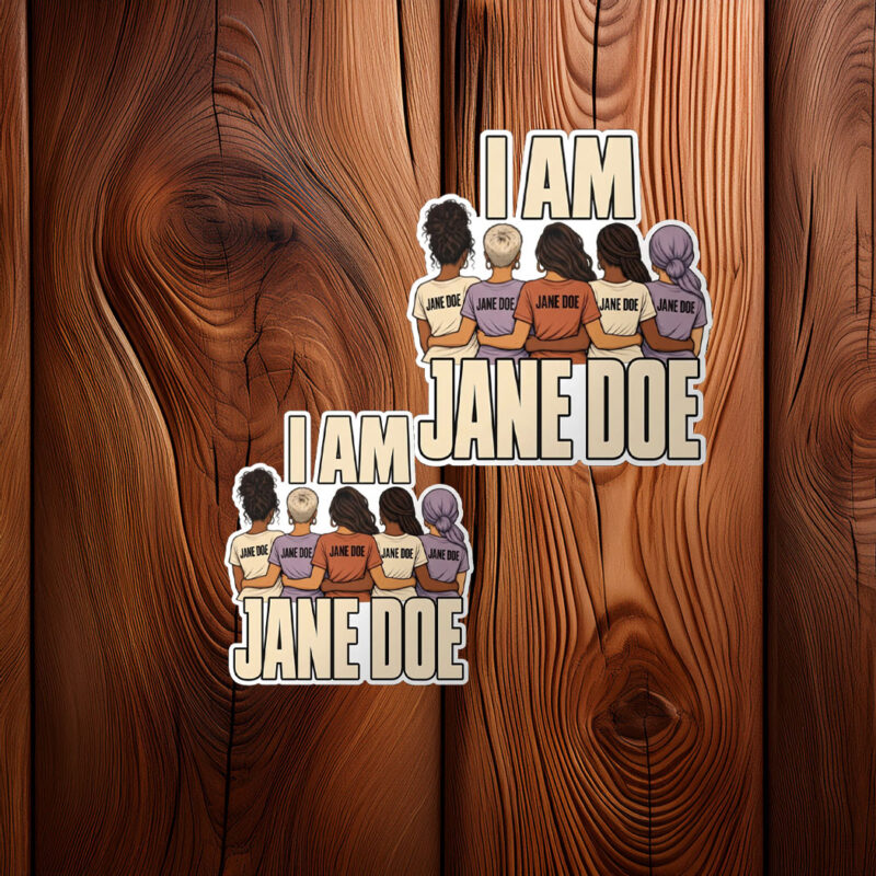 I Am Jane Doe Womens Rights Stickers
