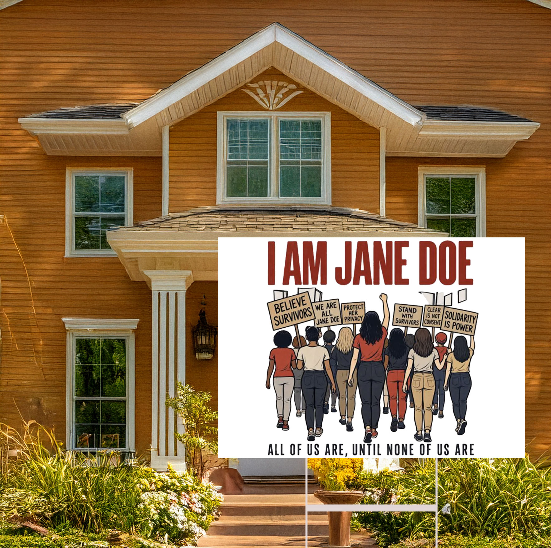I Am Jane Doe Womens Solidarity Yard Signs