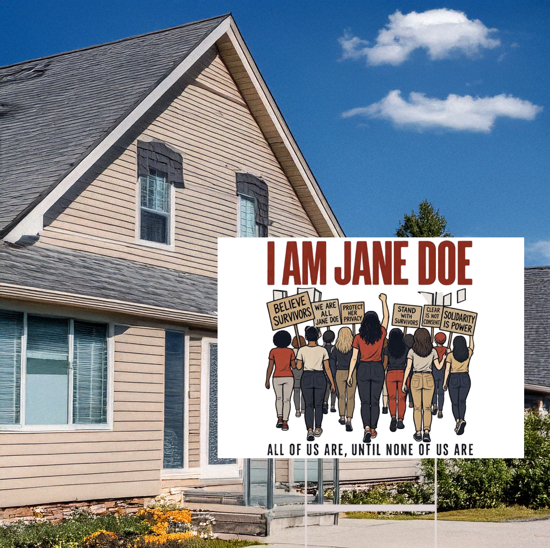 I Am Jane Doe Womens Solidarity Yard Signs